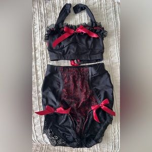 Girl’s burlesque dance outfit